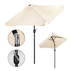 Umbrelă de grădină bej 200 x 140 cm