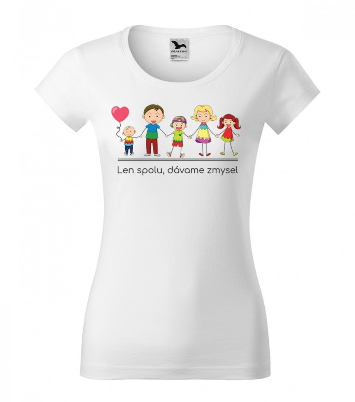 Dámske rodinné tričko s krátkym rukávom