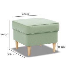 Pratico sgabello in verde