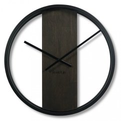 Designer Wanduhr in Wenge Farbe 50cm