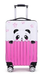 Gyermek rózsaszín utazótáska pandával 42 l