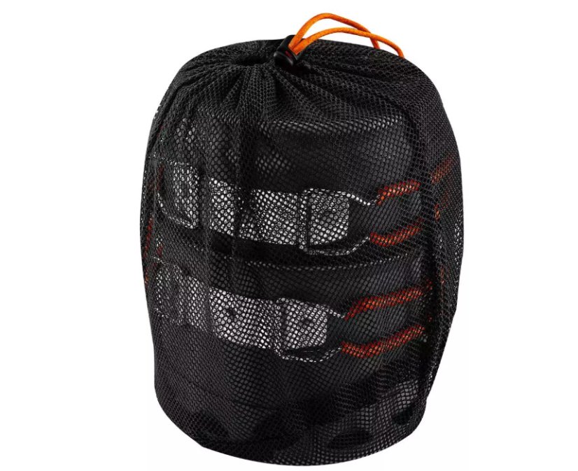 Camping Topf- und Pfannenset 2in1, eloxiertes Aluminium, 900 + 500 ml
