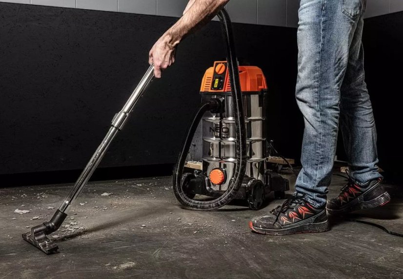 Priemyselný vysávač na mokré a suché vysávanie 1600 W, 35 l