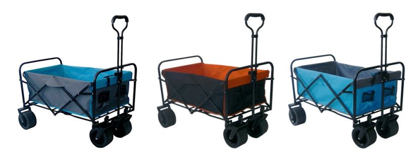 Sklopiva transportna kolica - premium 150 L - Boja: Tirkiz