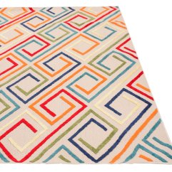 Tappeto multicolore per esterni AVENTURA EC95A - per terrazza o balcone