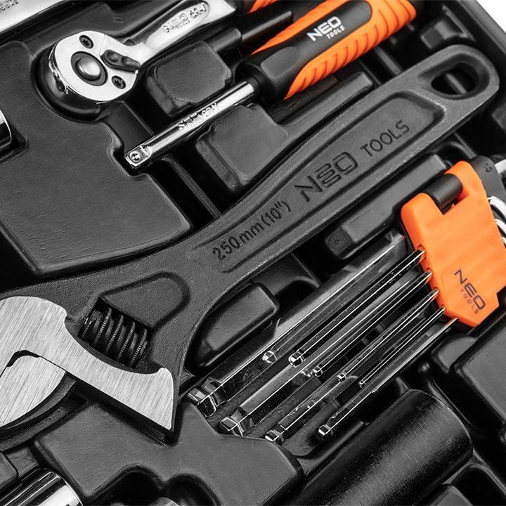 NEO TOOLS set alata od 143 dijela – Cr-V čelik, S2 bitovi