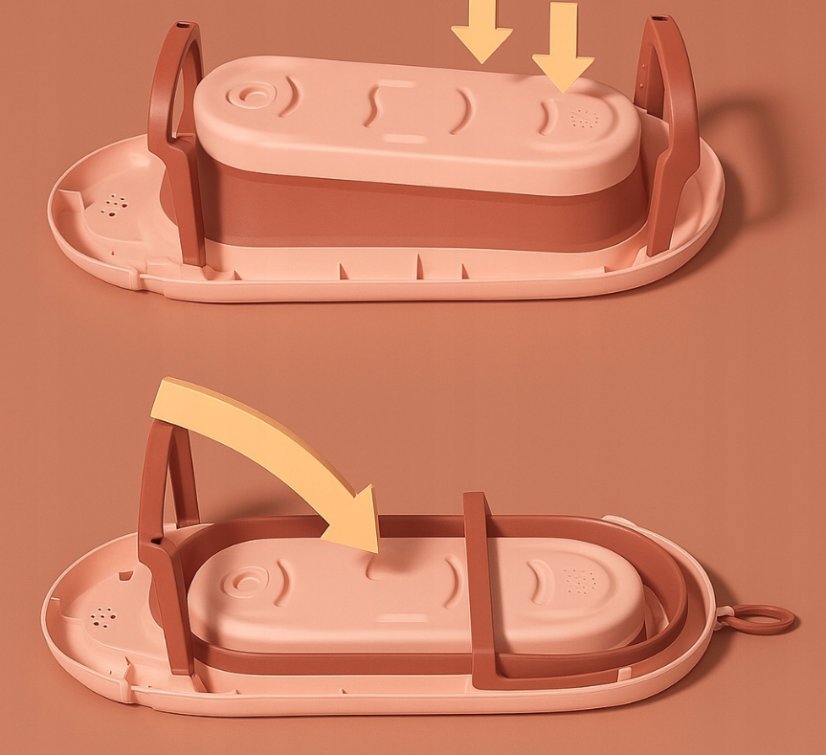 Összecsukható babakád VAIANA PREMIUM párnával - több színben