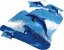 3D povlečení delfín modré barvy