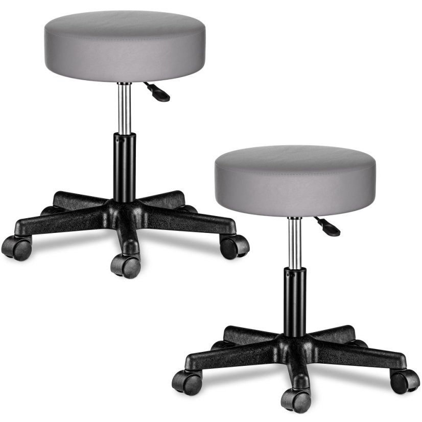 Kozmetični stol na kolesih 360°, nastavljiv - komplet 2