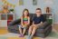 Großes dunkelgraues modulares Kindersofa - 10 Teile