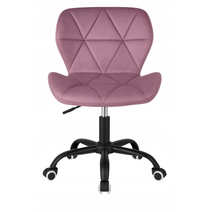Scaun pivotant de birou ergonomic - catifea - Culoare: Violet