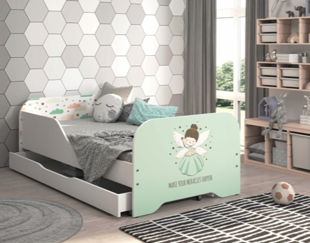MIKI 160 x 80 cm-es gyerekágy varázsvillával
