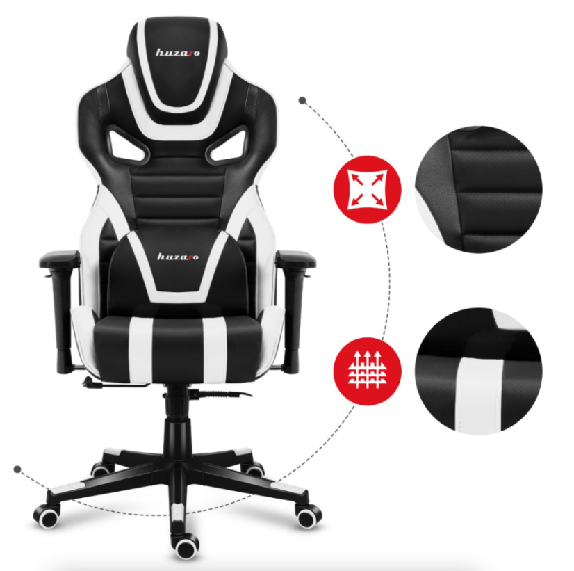 Luxusní herní křeslo FORCE 7.5 bílé barvy