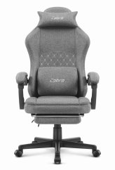 CABRO C503 dizajnerska gamerska stolica s osloncem za noge, do 150 kg, siva