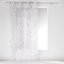 Bílá záclona na okna s měděnými vzory 140 x 240 cm
