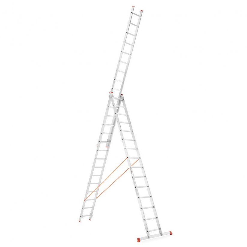 Trojdielny multifunkčný rebrík 3x13