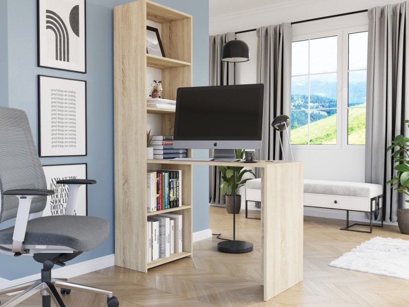 Íróasztal polccal MODERN B-50S - 120 x 50 x 180 cm - különböző színű változatokban