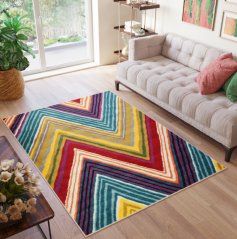 Designerteppich mit geometrischem Muster SALSA