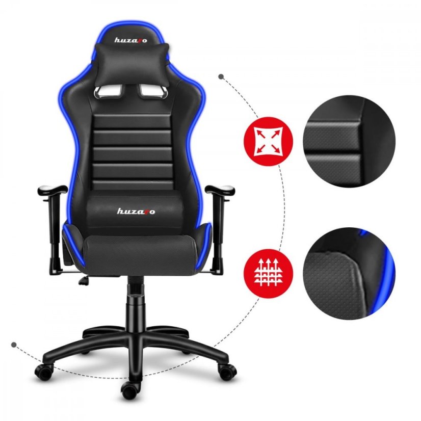 Profesionální herní křeslo FORCE 6.0 s LED osvětlením