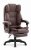 Ergonomischer Bürostuhl HC-1031 aus Ökoleder mit Fußstütze - braun