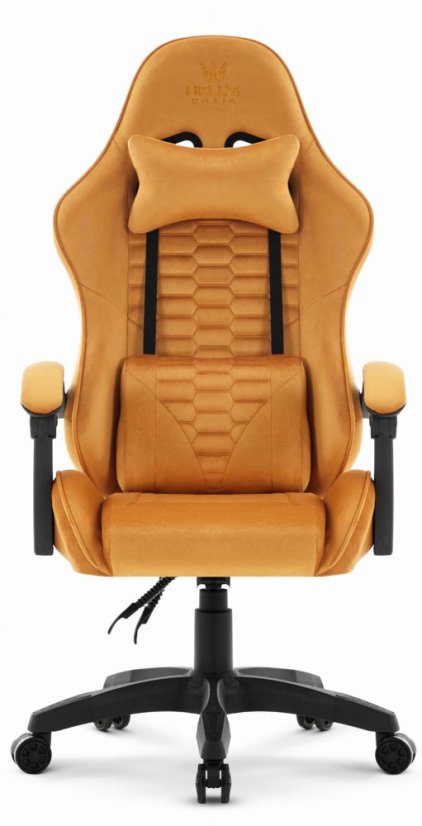 HC-1000 játékszék MUSTARD - bársony szövet