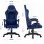 Gaming stol HC-1000 NAVY - žametna tkanina