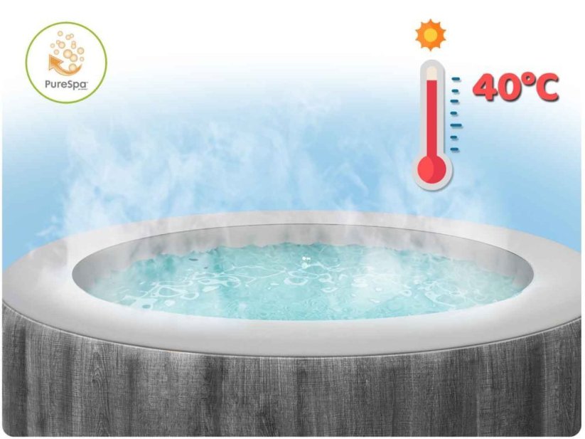 Nafukovacie jacuzzi s hydromasážou a Wi-Fi ovládaním