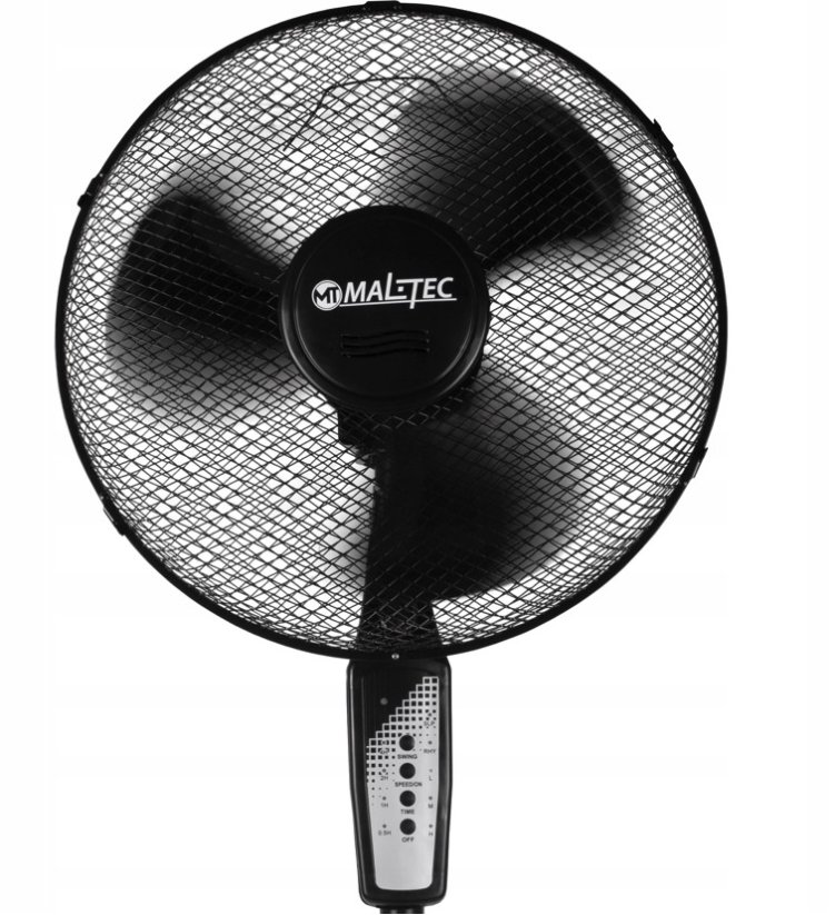 Čierny podlahový ventilátor MalTec WL85-BR
