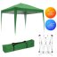 Tenda a padiglione da giardino 3x3 m con tetto estensibile automaticamente