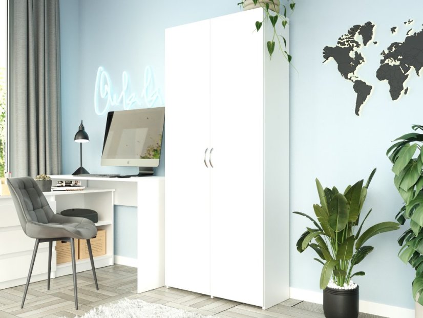 Kancelársky skriňový regál MODERN B-80-2D - rôzne farebné prevedenia