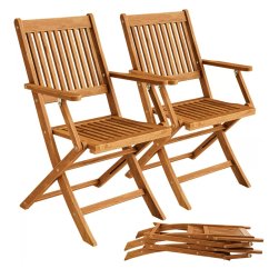 Összecsukható kerti székek Sydney akácfából - 2 db-os készlet