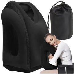 Nafukovací cestovní polštář – ergonomický polštář s opěrkou hlavy a rukou
