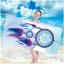 Brisača za plažo z vijoličnim lovilcem sanj, 100 x 180 cm
