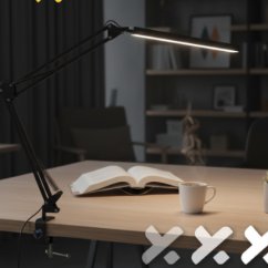 LED-Tischleuchte mit verstellbarem Arm - 10 Helligkeitsstufen