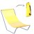 Žlté plážové lehátko s možnosťou skladania