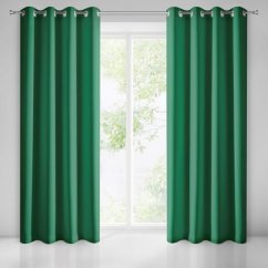Elegantna zelena okenska zavesa