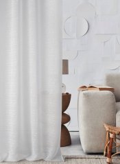 Elegantní záclona s jemným leskem na řasící pásku 140 x 250 cm