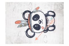 Kinderteppich mit dem Motiv eines niedlichen indischen Pandas