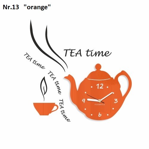 Dekoračné kuchynské hodiny Tea Time
