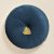 Elegantes blaues Velours-Rund-Deko-Kissen