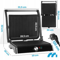 Elektrický gril a toustovač MALTEC SM3000W 2200W