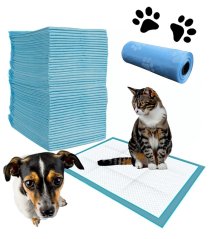Tappetino igienico super assorbente per animali domestici 60 x 90 cm - 50 pz.