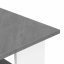 Moderner quadratischer Tisch in Weiß und Grau
