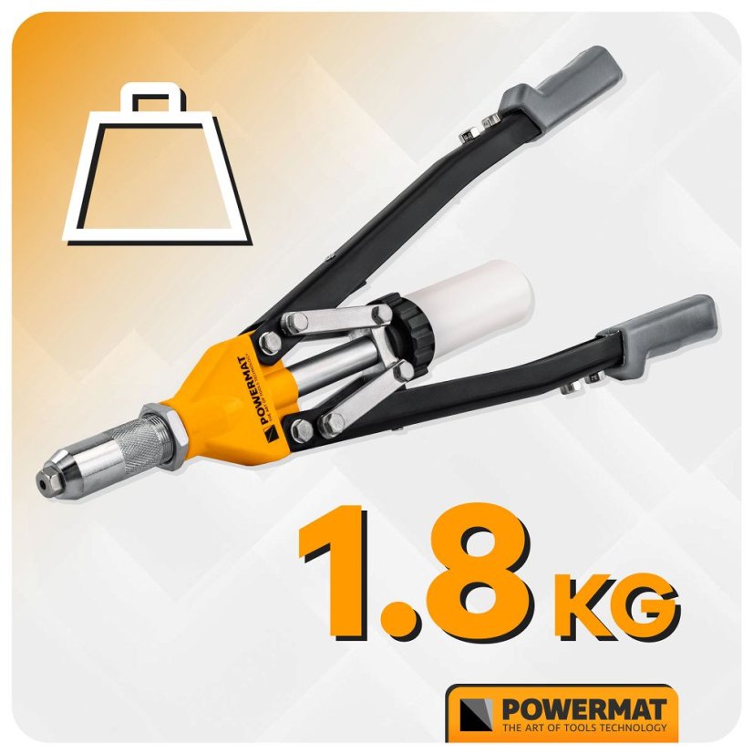 Nitovacie kliešte na trhacie nity 525 mm – nity 3,2–6,4 mm