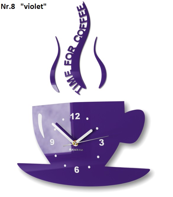 Kuchyňské nástěnné hodiny Time for coffee