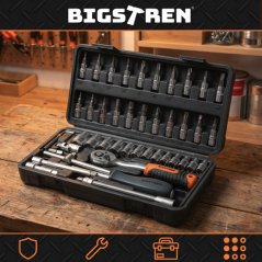Set di utensili Bigstren da 46 pezzi in valigetta
