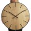 Velika lesena ura v rjavi barvi 60 cm