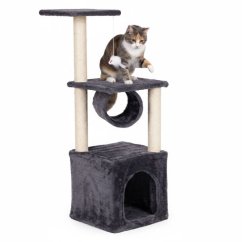 Tiragraffi per gatti, albero per gatti con tunnel 94 cm