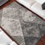 Modern szürke szőnyeg rombusz motívummal a nappaliba - Méret: Szélesség: 80 cm | Hossz: 150 cm