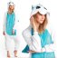 Türkisfarbener Kigurumi-Pullover mit Einhornmotiv Größe S